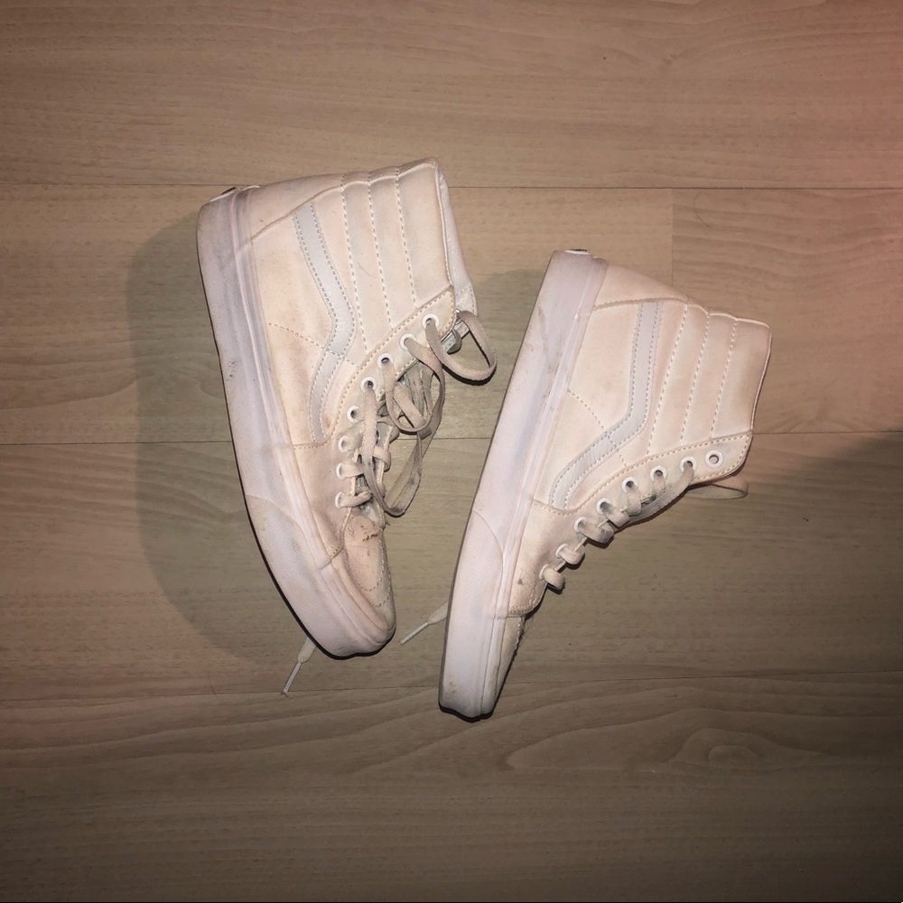 white high top vans